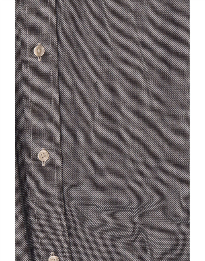 TOMMY HILFIGER Herre Regular Fit skjorte XL Grå plettet bomuld