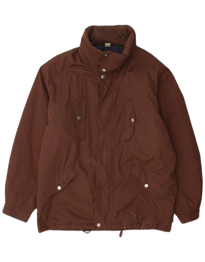 FILA Herre Magic Line Hooded Utility Jacket IT 50 Large Brown Polyester