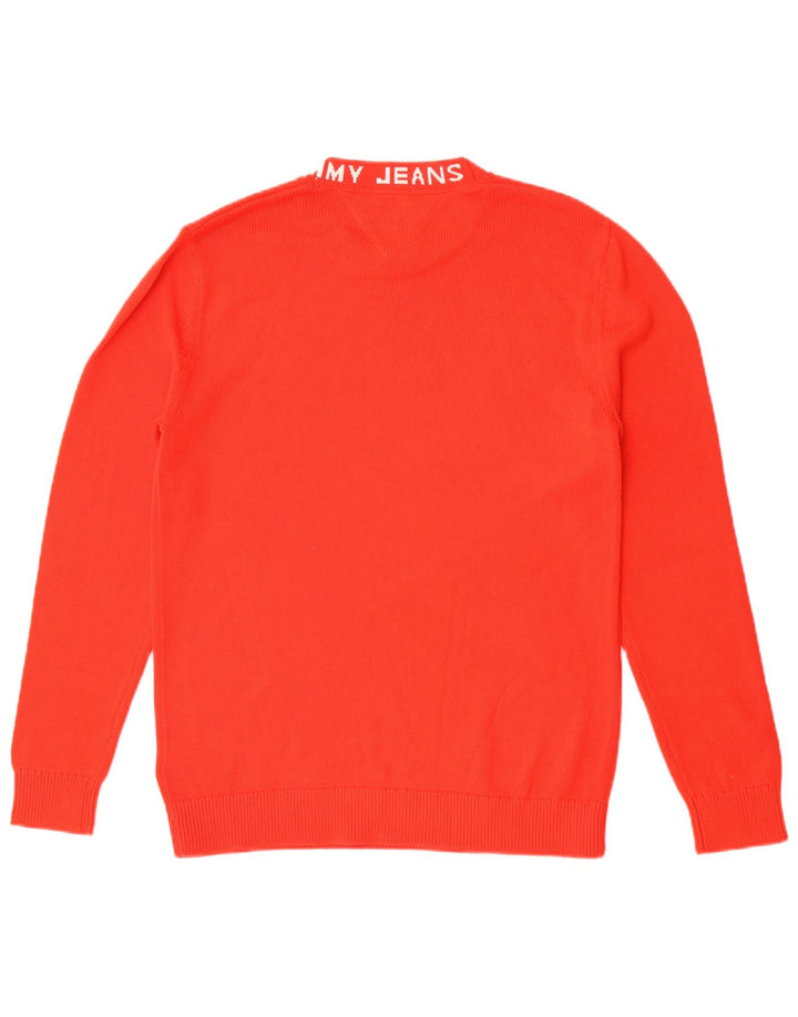 Tommy Hilfiger Herre Grafisk Regular Fit Crew Neck Jumper Sweater Medium Rød