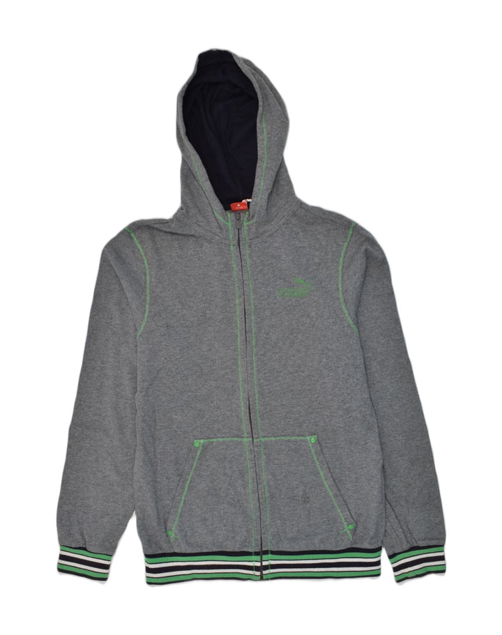 PUMA Boys Hoodie Jumper 15-16 Years Grey Cotton | Vintage Puma | Thrift | Second-Hand Puma | Used Clothing | Messina Hembry 