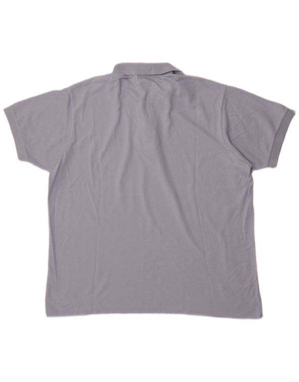 Lacoste Herre Classic Fit Polo Shirt Størrelse 7 2XL Blå Bomuld