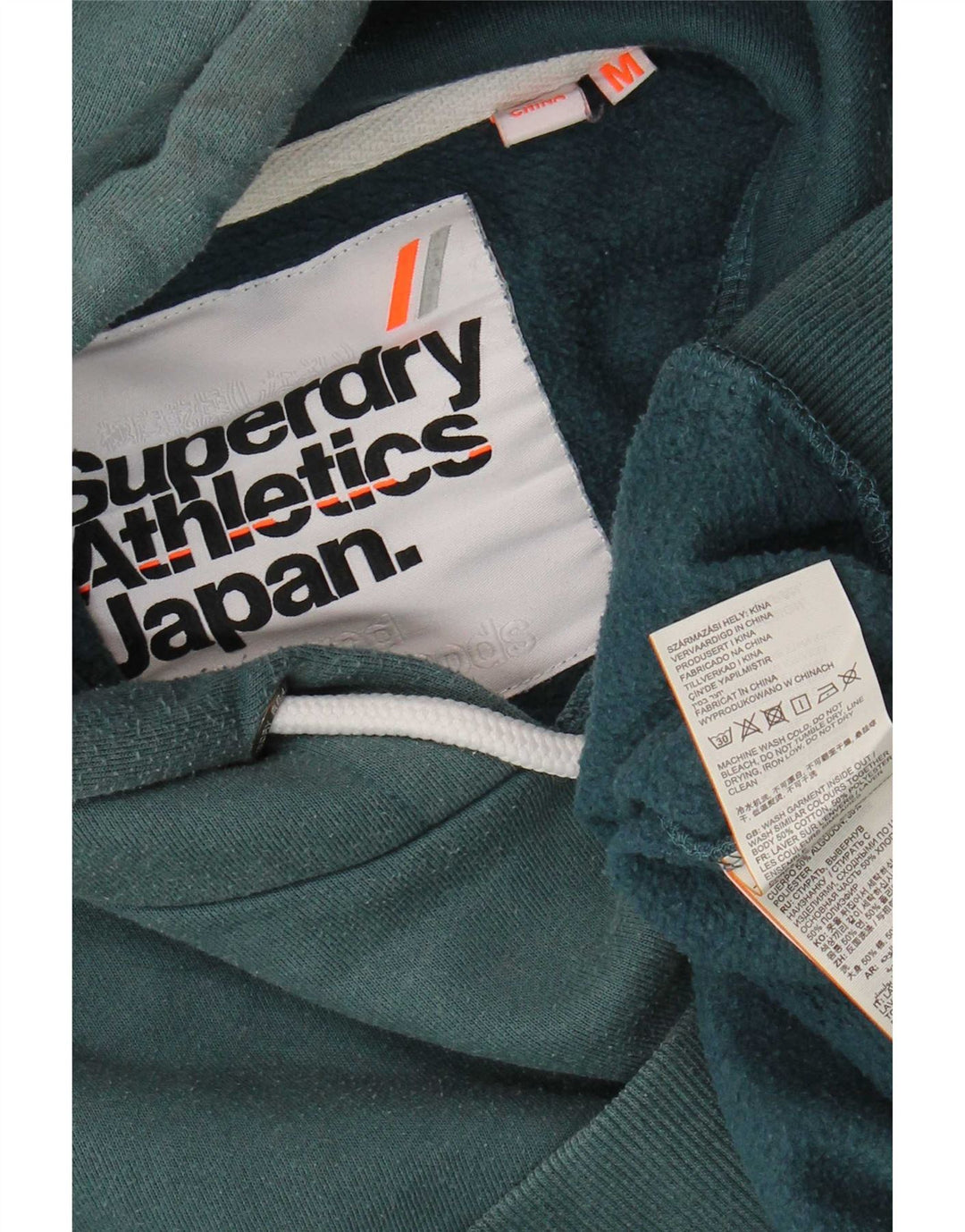 Superdry Hættetrøje til mænd mellemgrøn bomuld