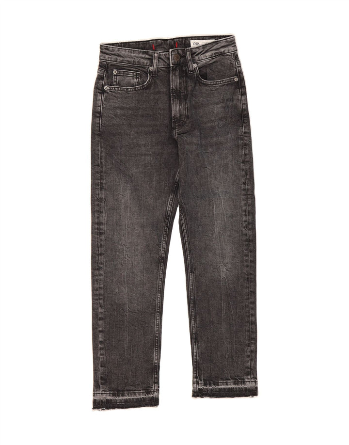 ZARA Womens Straight Jeans EU 32 2XS W22 L27 Black Vintage Zara and Second-Hand Zara from Messina Hembry 