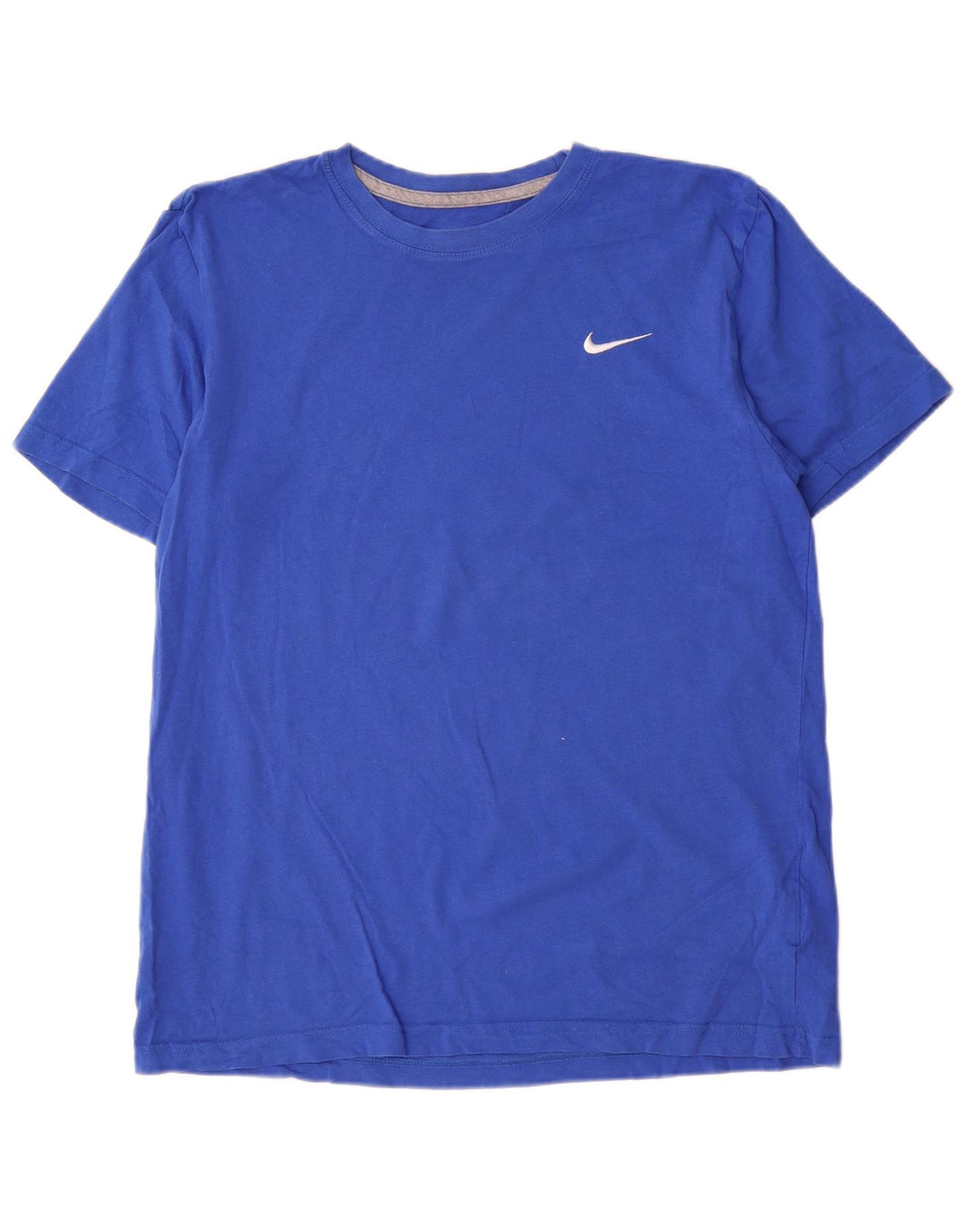 Nike Regular Fit T-Shirt Top Stor Blå Bomuld