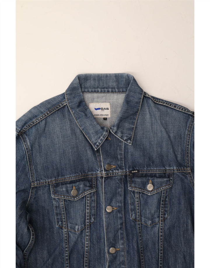 GAS Boys Denim Jacket 13-14 Years XL Blue Cotton Vintage Gas and Second-Hand Gas from Messina Hembry 