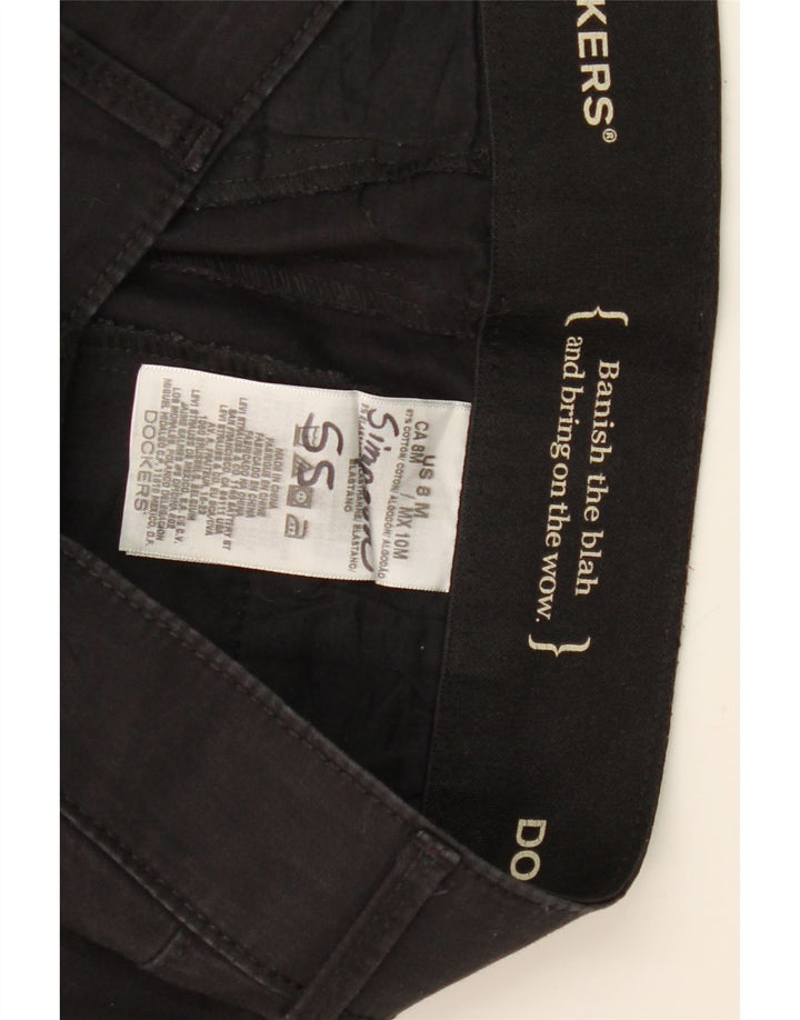 DOCKERS Womens Bootcut Casual Trousers US 8 Medium W32 L32 Black Cotton Vintage Dockers and Second-Hand Dockers from Messina Hembry 