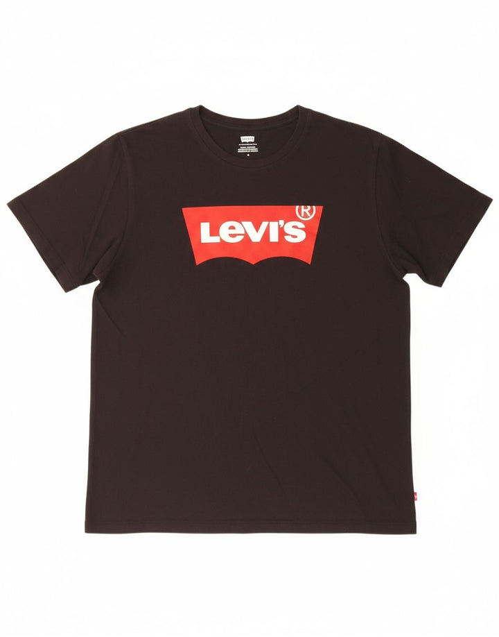 LEVI'S Mens Graphic T-Shirt Top Medium Black