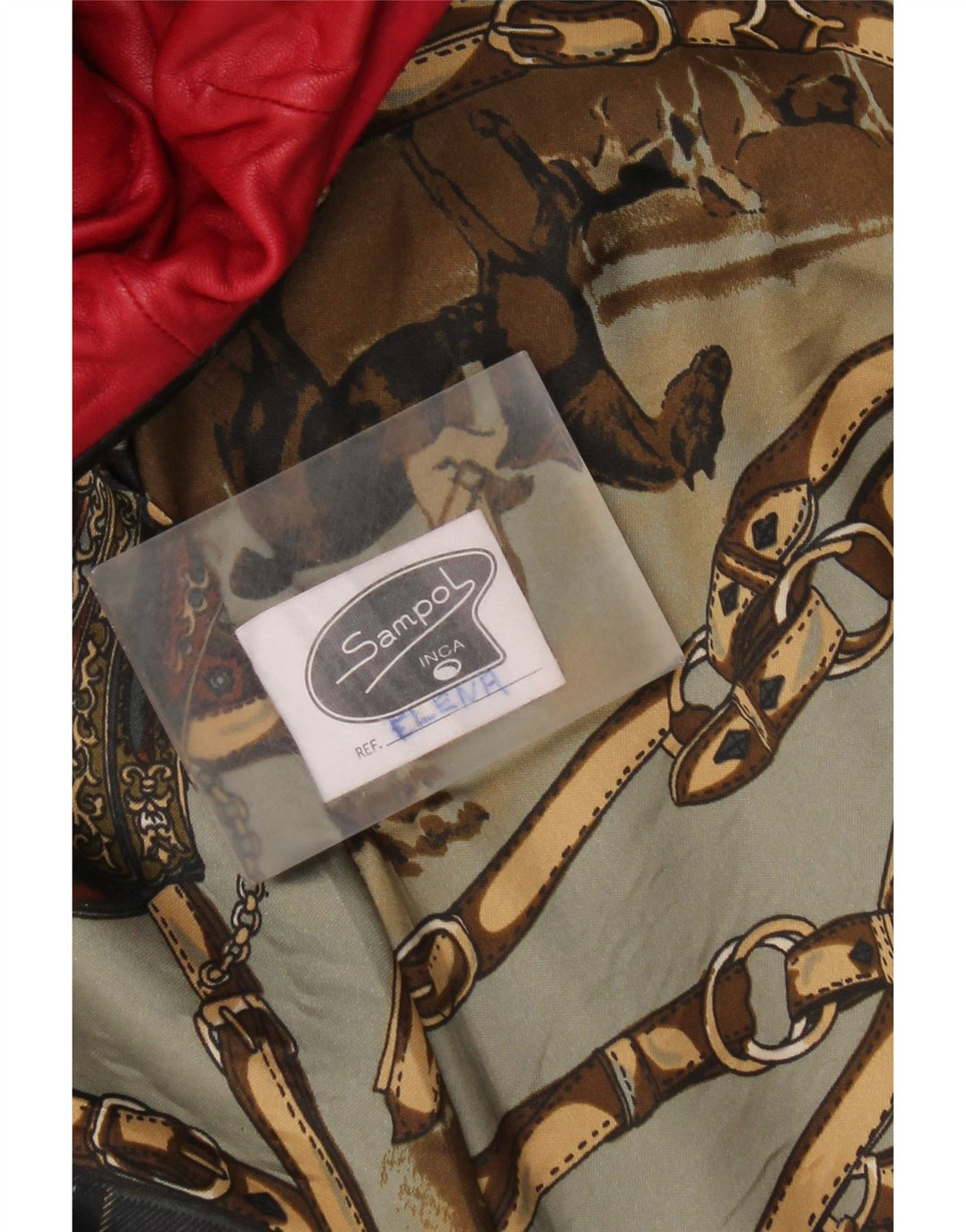 Vintage kvinders oversized ruskindsfrakke UK 14 Medium rødt læder