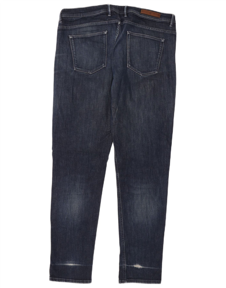 MASSIMO DUTTI Herre Slim Jeans EU 48 XL W38 L32 Blå