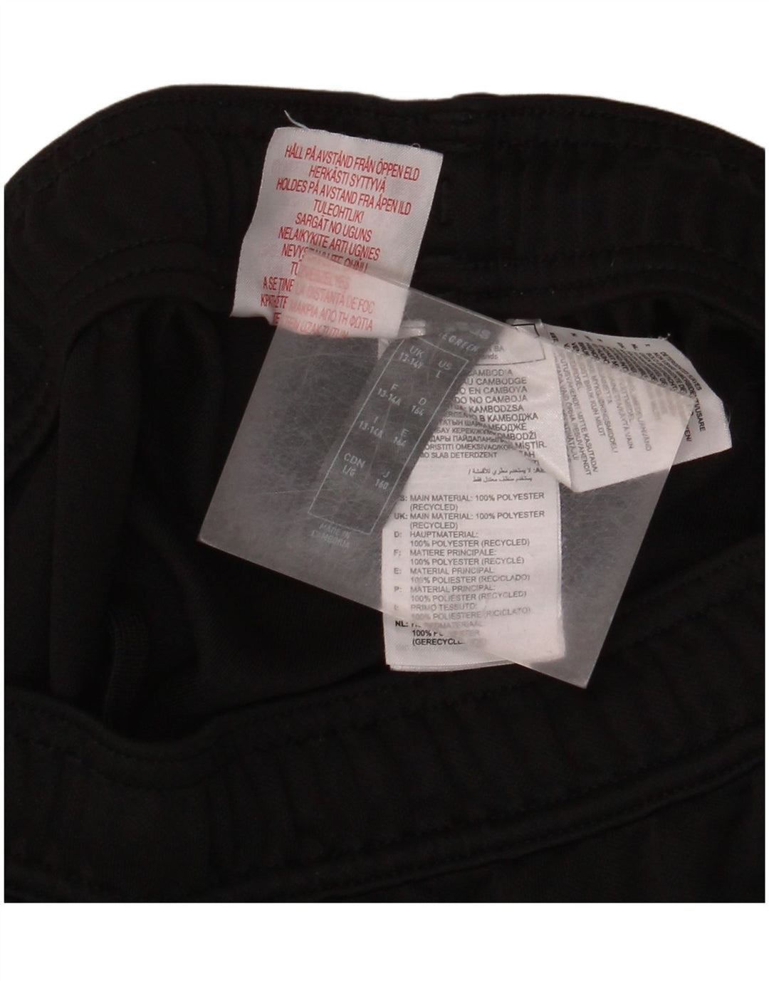 Adidas Boys Aeroready Tracksuit Bukser 13-14 år Sort Polyester