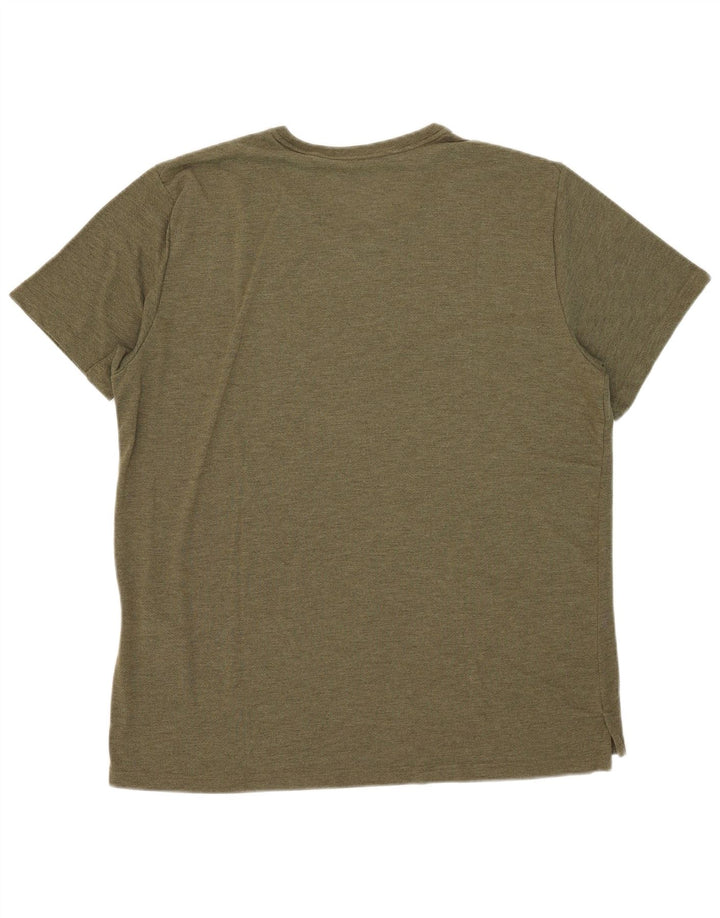 Nike Herre Dri Fit T-Shirt Top XL Grøn Polyester