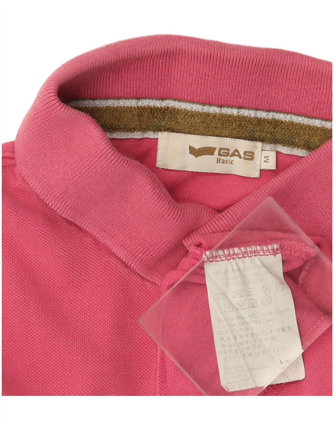 Gas Poloshirt til mænd Medium Pink Bomuld