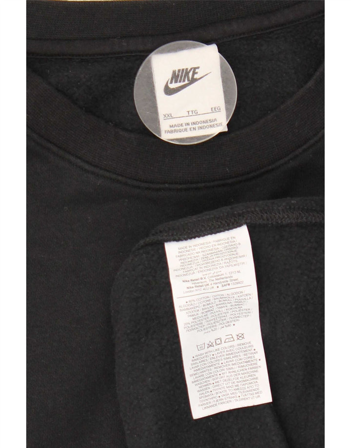 Nike Herre Sweatshirt Jumper 2XL Sort Bomuld