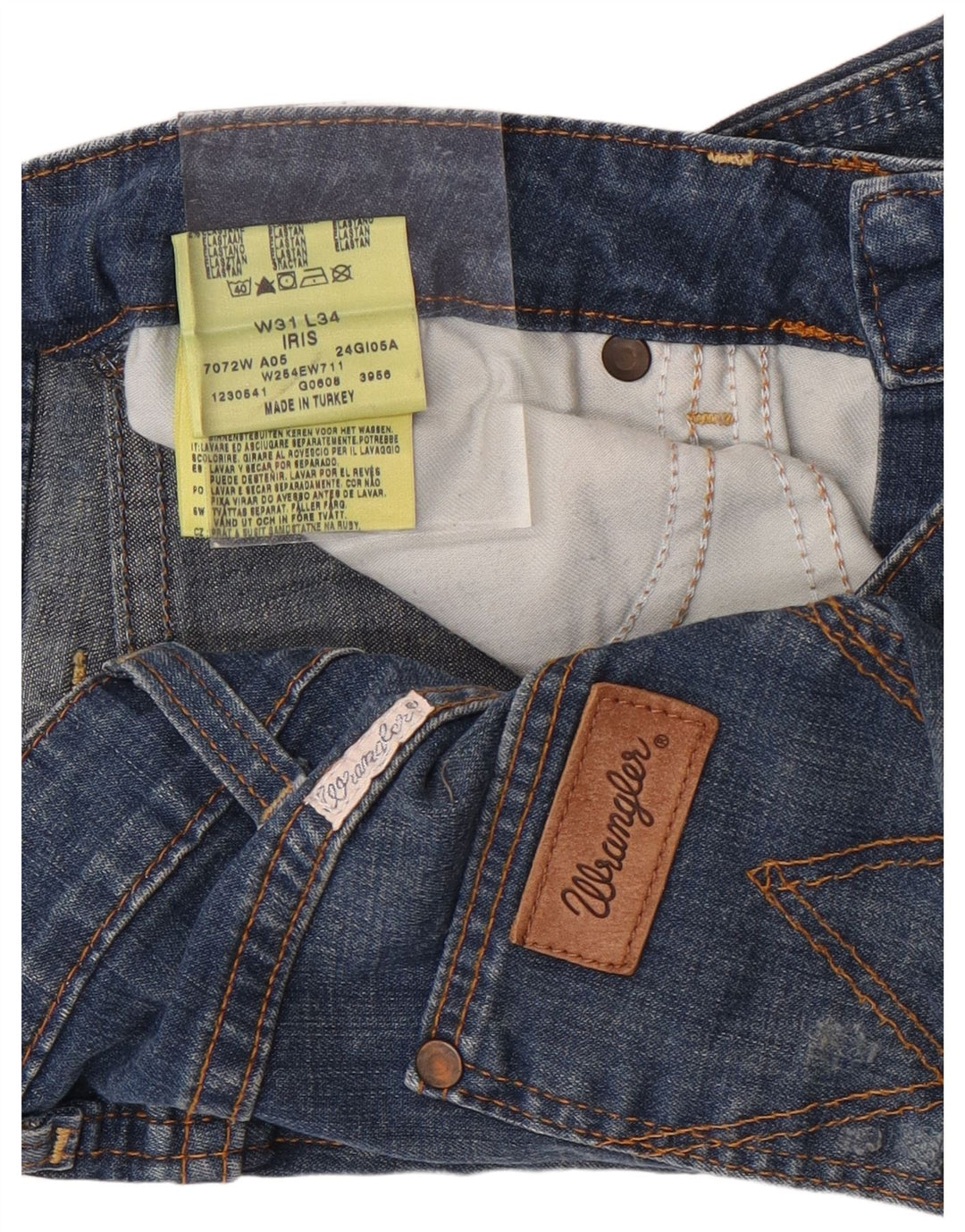 Wrangler Herre Iris Denim Shorts W31 Medium Blue Bomuld