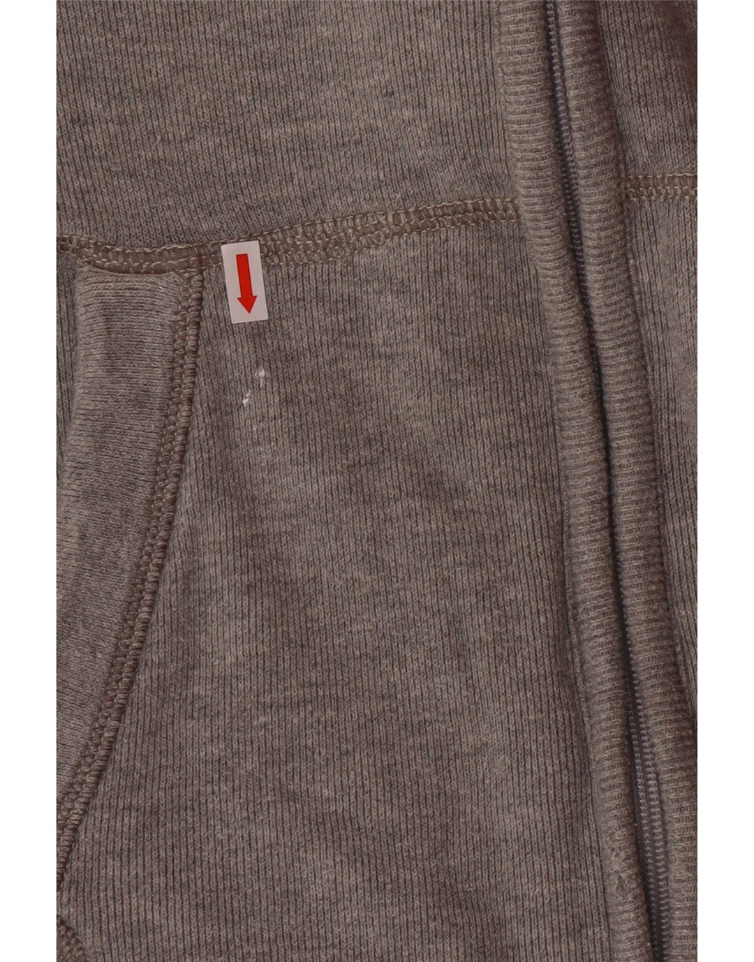 ABERCROMBIE & FITCH Grafisk træningsdragt topjakke til kvinder UK 16 Large Grå