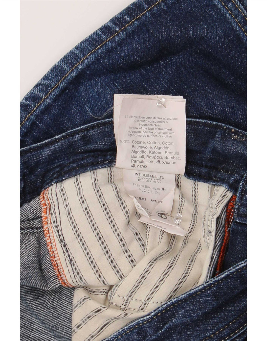 Replay Herre Straight Jeans W31 L34 Marineblå Bomuld