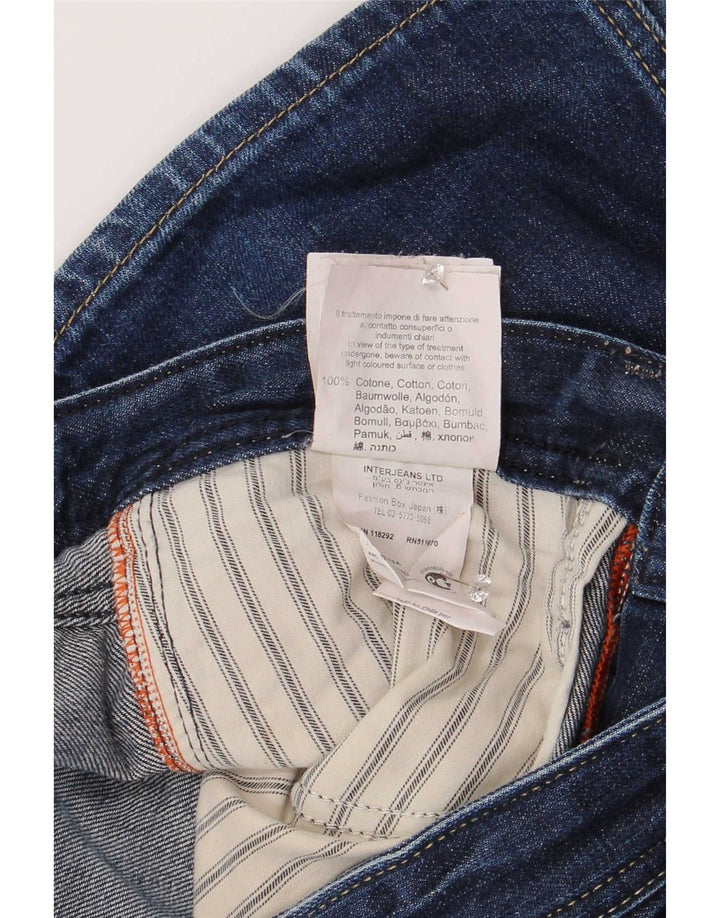 Replay Herre Straight Jeans W31 L34 Marineblå Bomuld