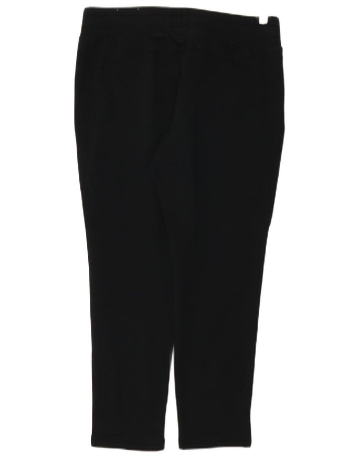 Puma Womens Crop Graphic Leggings UK 12 Medium Black Bomuld