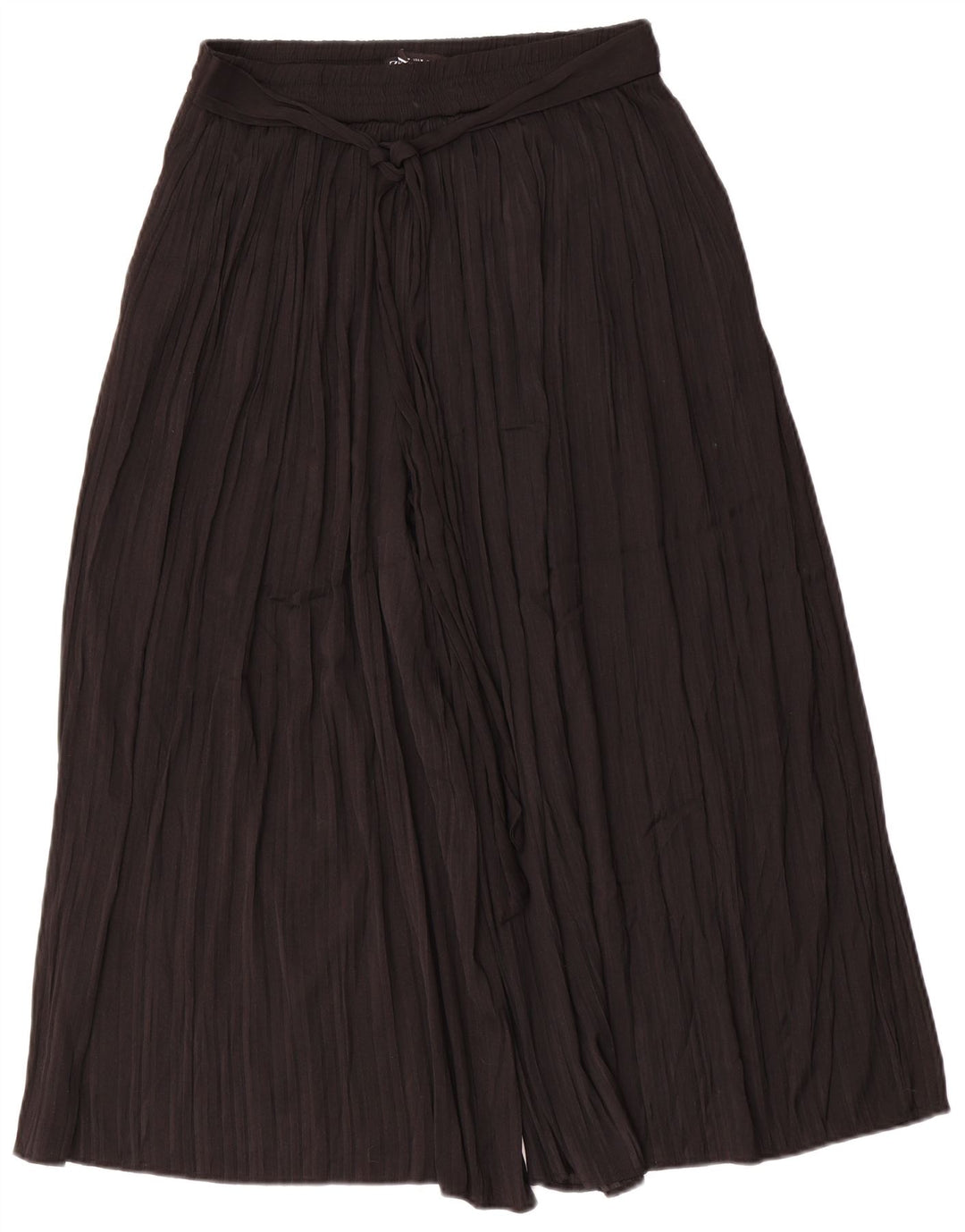 Zara Dame Cullotes Capri Bukser Medium W30 L22 Sort Polyester