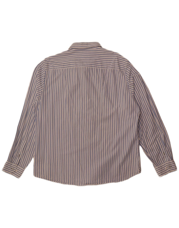 Crew Clothing Herre Slim Fit Shirt 2XL Hvidstribet bomuld