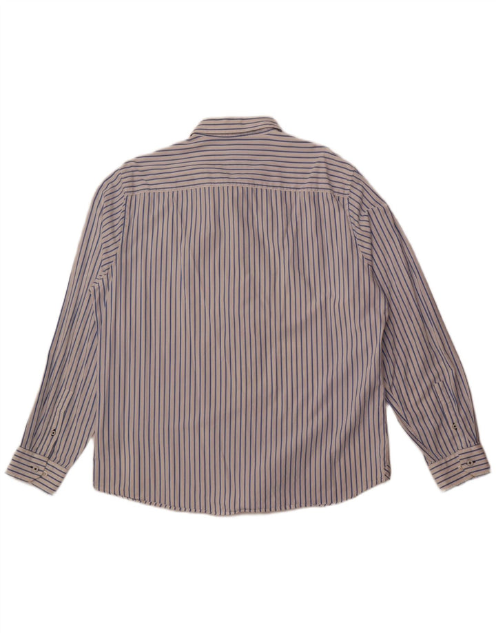 Crew Clothing Herre Slim Fit Shirt 2XL Hvidstribet bomuld