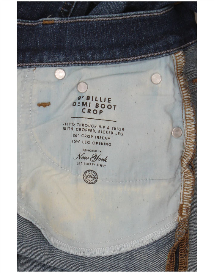 J. CREW Dame Billie Demi Crop Bootcut Jeans W26 L25 Blå