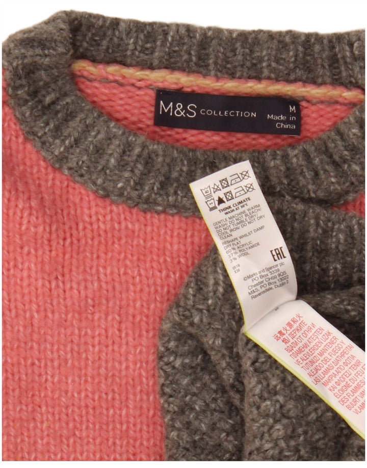 Marks & Spencer Dame sweater med rund hals DK 14 Medium Flerfarvet