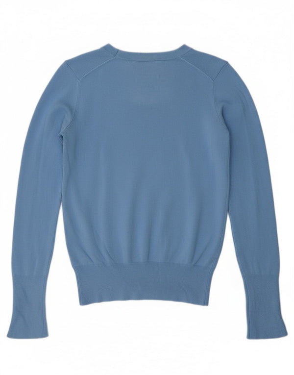 Zara Dame sweater med rund hals DK 10 Small Blue Viscose