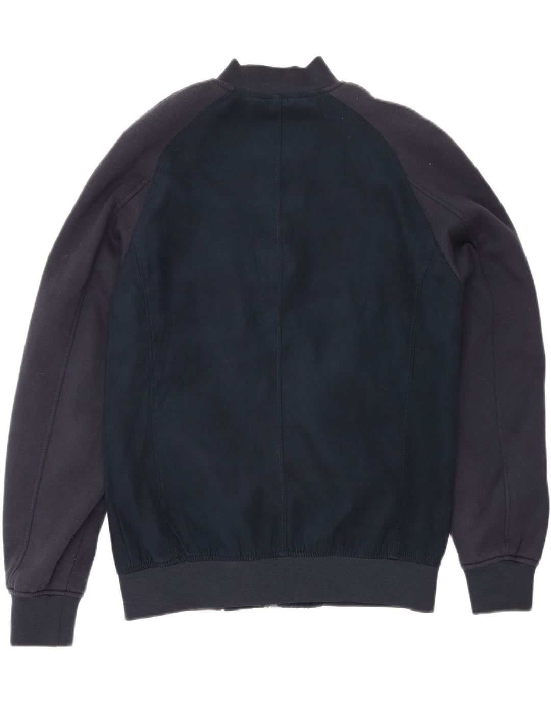 Zara Herre Bomber Jacket UK 40 Large Navy Blue