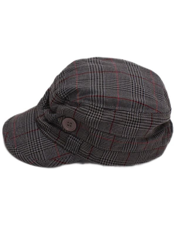 Roxy Womens Newsboy Cap One Size Grå Houndstooth
