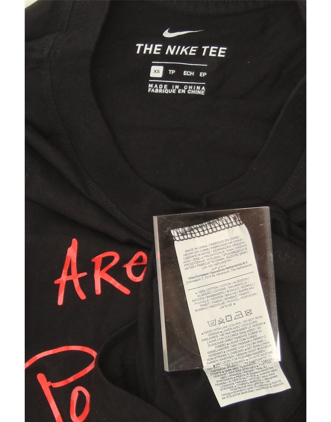 NIKE Mens Graphic T-Shirt Top XS Black Cotton Vintage Nike and Second-Hand Nike from Messina Hembry 