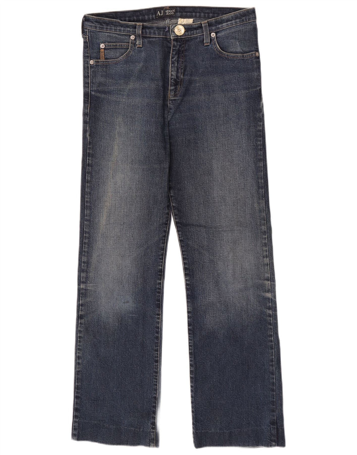 Armani Dame Straight Jeans W29 L29 Blå Bomuld