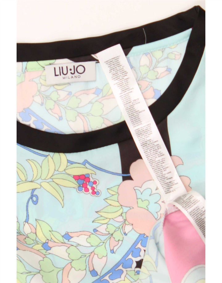 Liu Jo Damebluse Top UK 10 Small Multicolored Floral Polyester