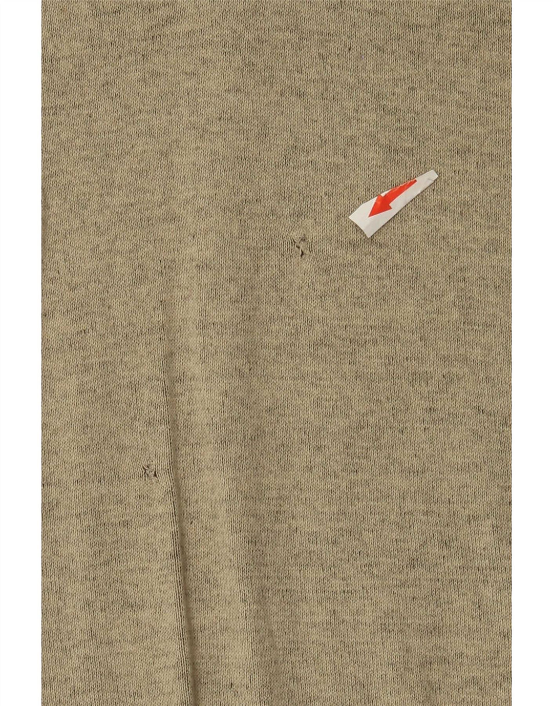 Calvin Klein Herre Zip Neck Sweater Medium Beige Flecked Bomuld