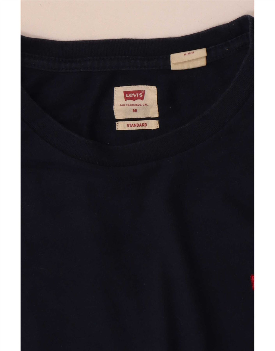 Levi's Herre Standard T-Shirt Top Medium Navy Blue