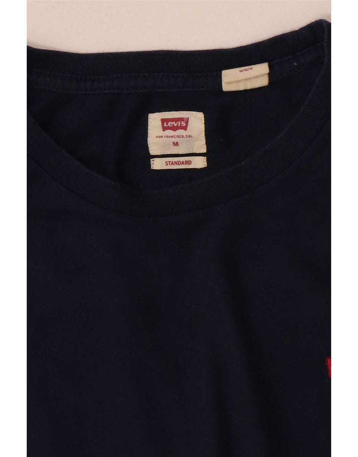 Levi's Herre Standard T-Shirt Top Medium Navy Blue