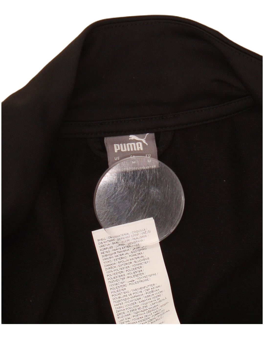 PUMA træningsdragt topjakke til kvinder UK 14 Medium Sort Colourblock Polyester
