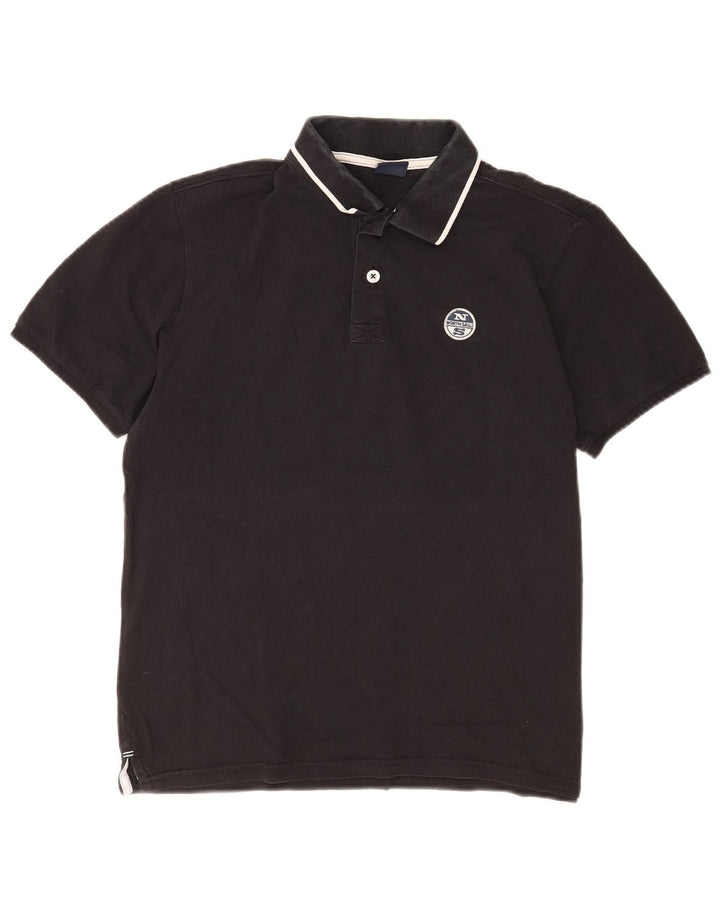 North Sails Herre Polo Shirt Lille Sort Bomuld