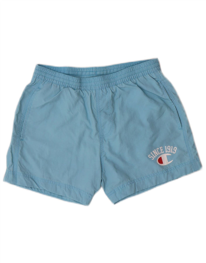 Champion drenge grafiske svømmeshorts 11-12 år store blå polyamid