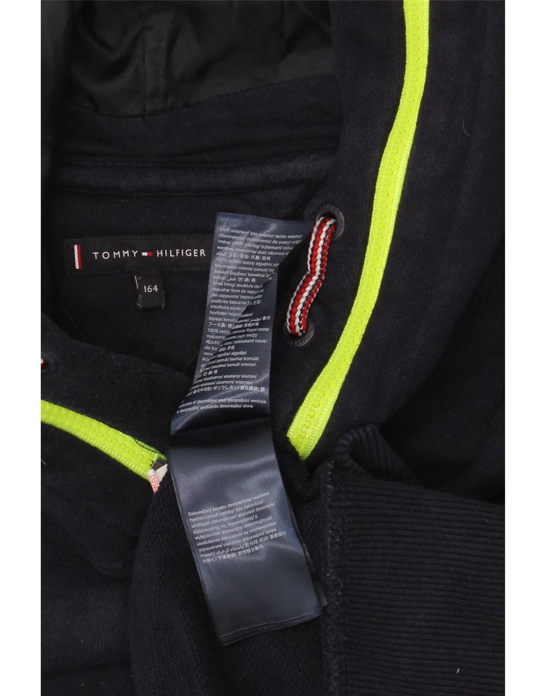 Tommy Hilfiger drenge hættetrøje 13-14 år marineblå polyester