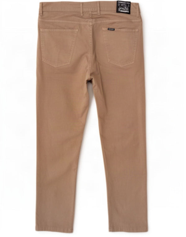 Carrera Herre 717 Slim Casual Bukser IT 54 2XL W38 L32 Beige Bomuld
