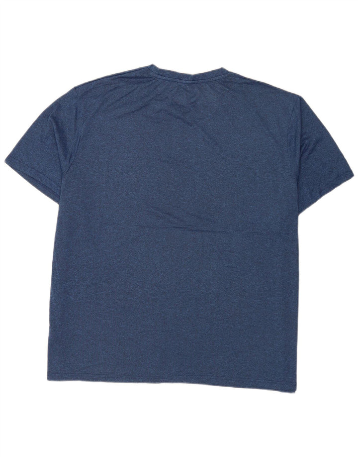 Fila Herre T-Shirt Top 4XL Navy Blue Polyester