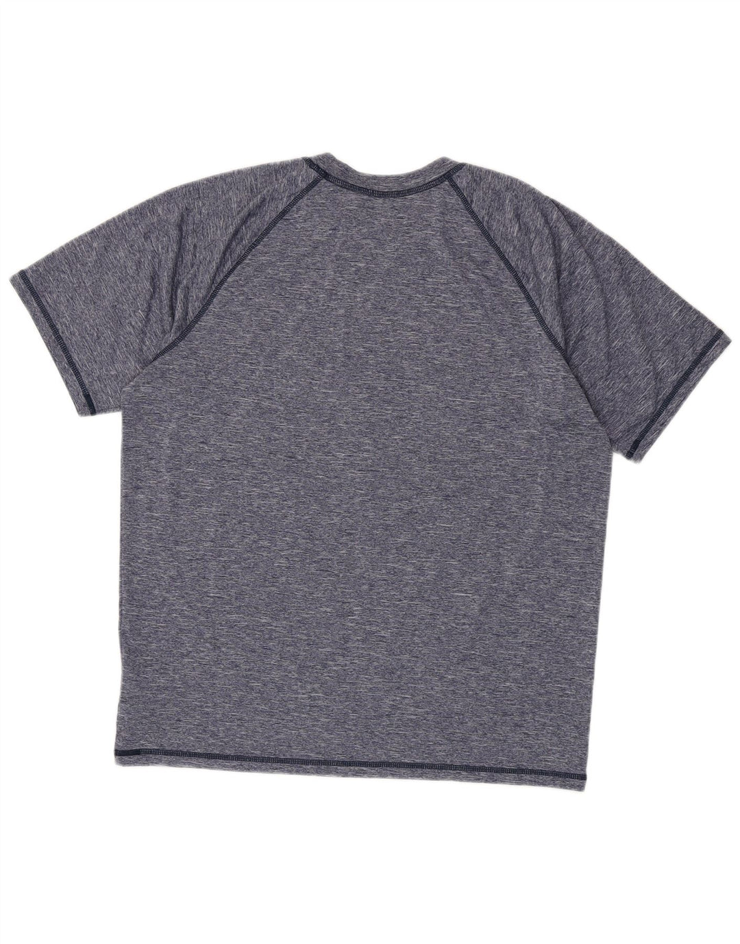 Nike Dri Fit T-shirt top til mænd, stor marineblå flækket polyester