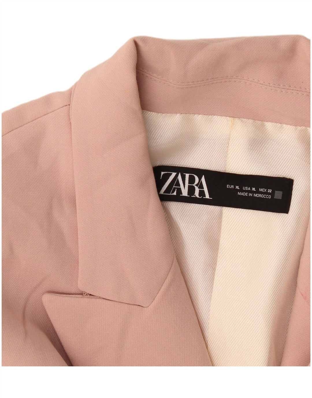 Zara Dame 2 Button Blazer Jacket UK 18 XL Pink