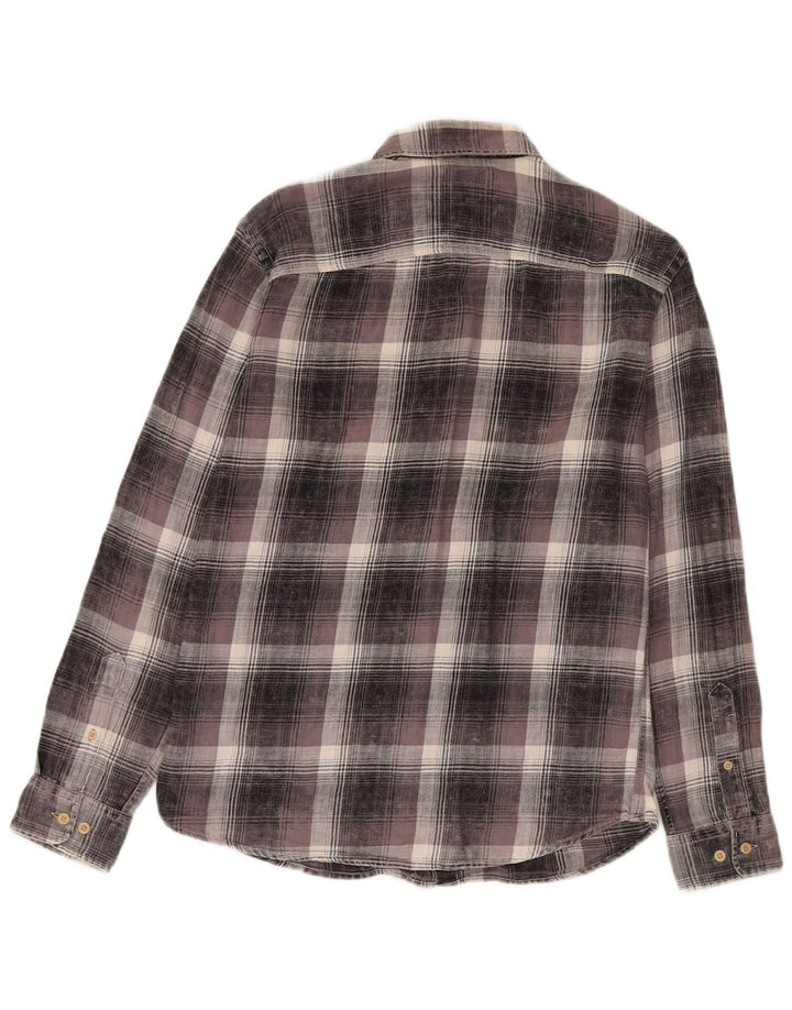Jack & Jones herre flannelskjorte lille grå ternet bomuld