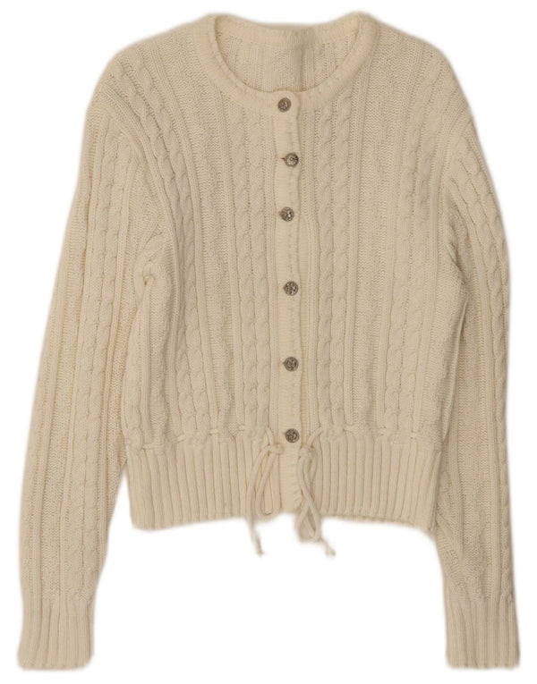 Vintage dame cardigan sweater UK 10 Small White