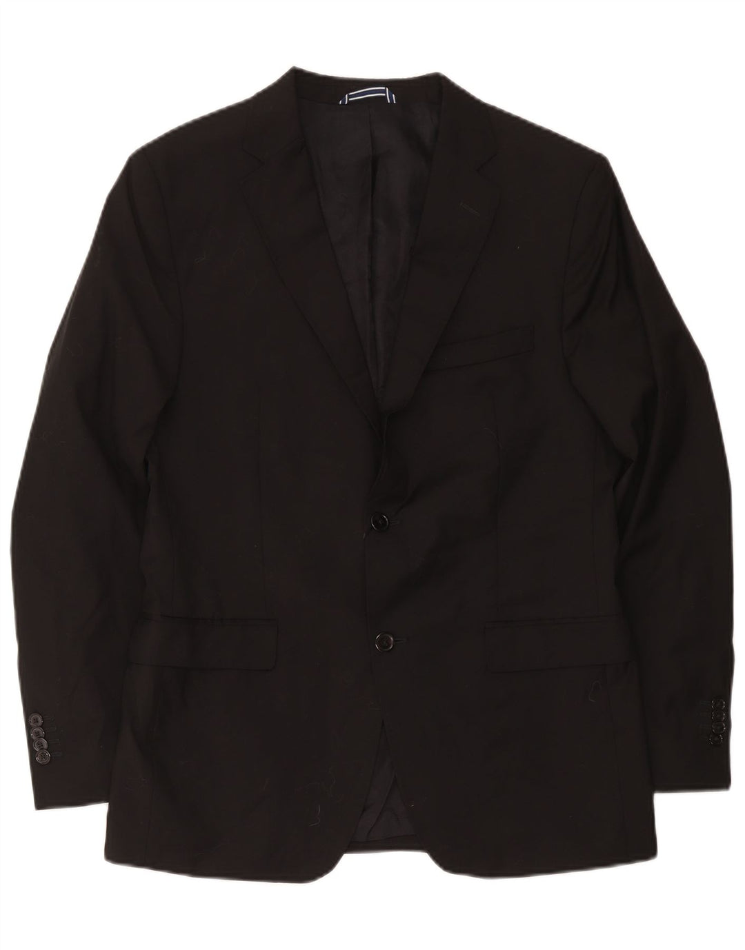 Massimo Dutti Herre 2-knaps blazerjakke EU 54 XL Sort Uld