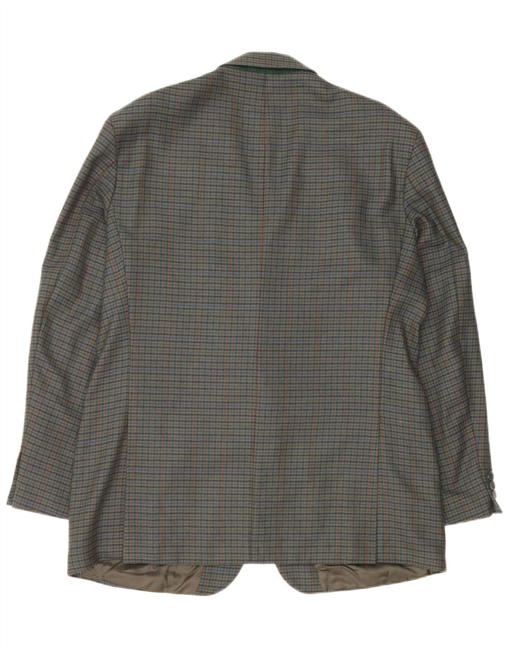 Marks & Spencer Herre 2-knaps blazerjakke UK 44 XL Grøn Houndstooth
