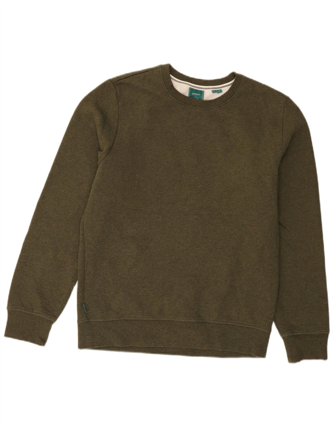 SUPERDRY Herre Sweatshirt Jumper Stor Khaki Bomuld