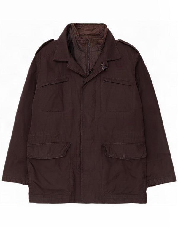 Fay Herre Military Jacket UK 38 Medium Sort Polyamid